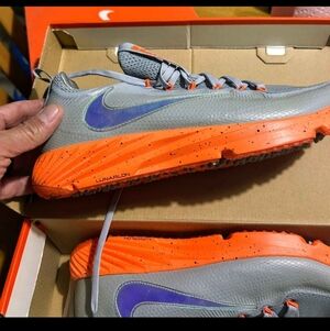 Nike Free 5.0 Flash Men’s Sz 9 Grey Orange Purple Swoosh Sneakers Size 9